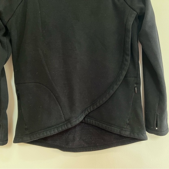Athleta Cozy Karma Asym Pullover Black Sweater, Size XS - Picture 7 of 11